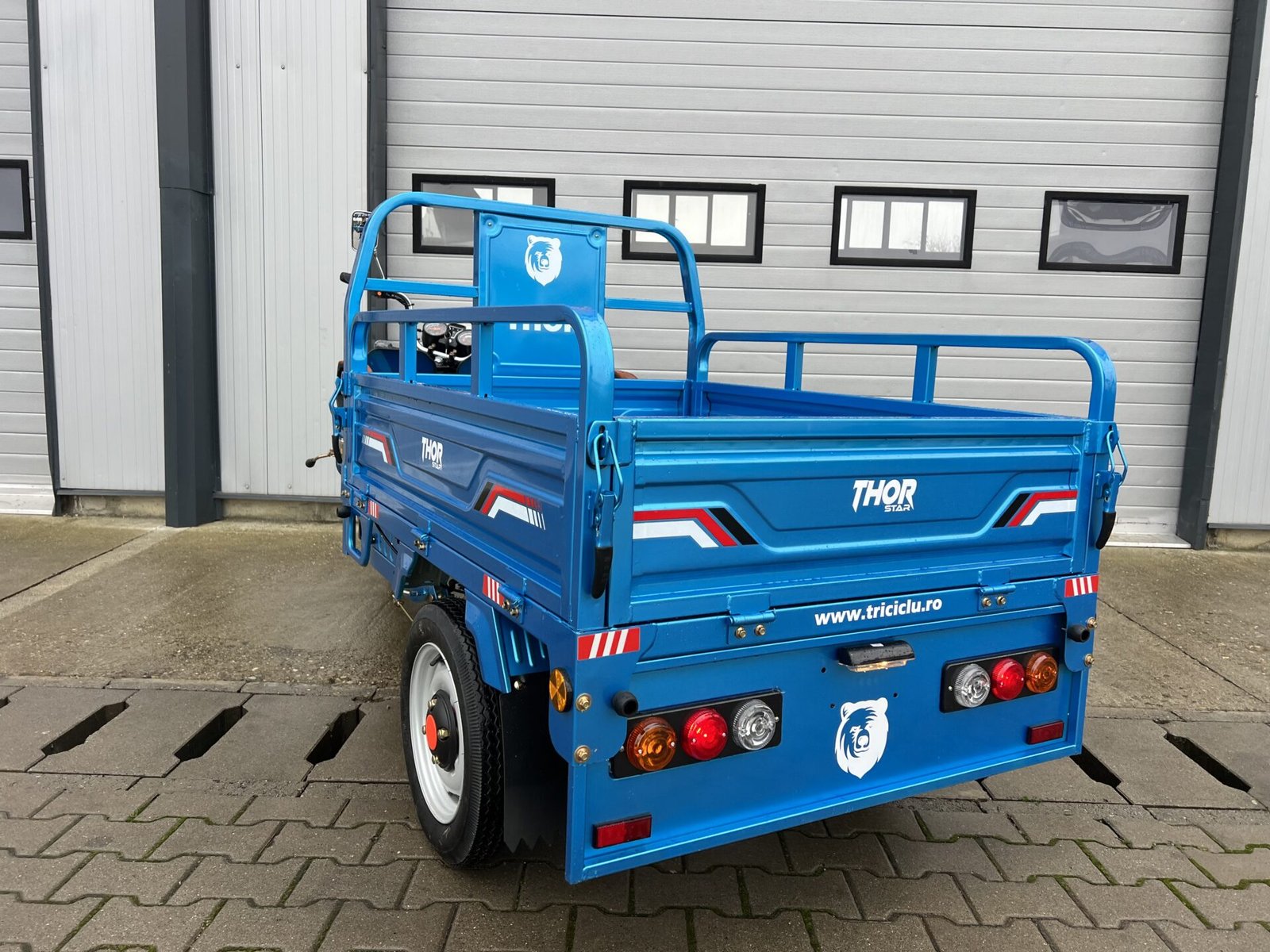 Triciclu electric 1200W Thor STAR albastru fara permis 60V45Ah 25km/h cu CIV inclus TRANSPORT GRATUIT - imagine 19