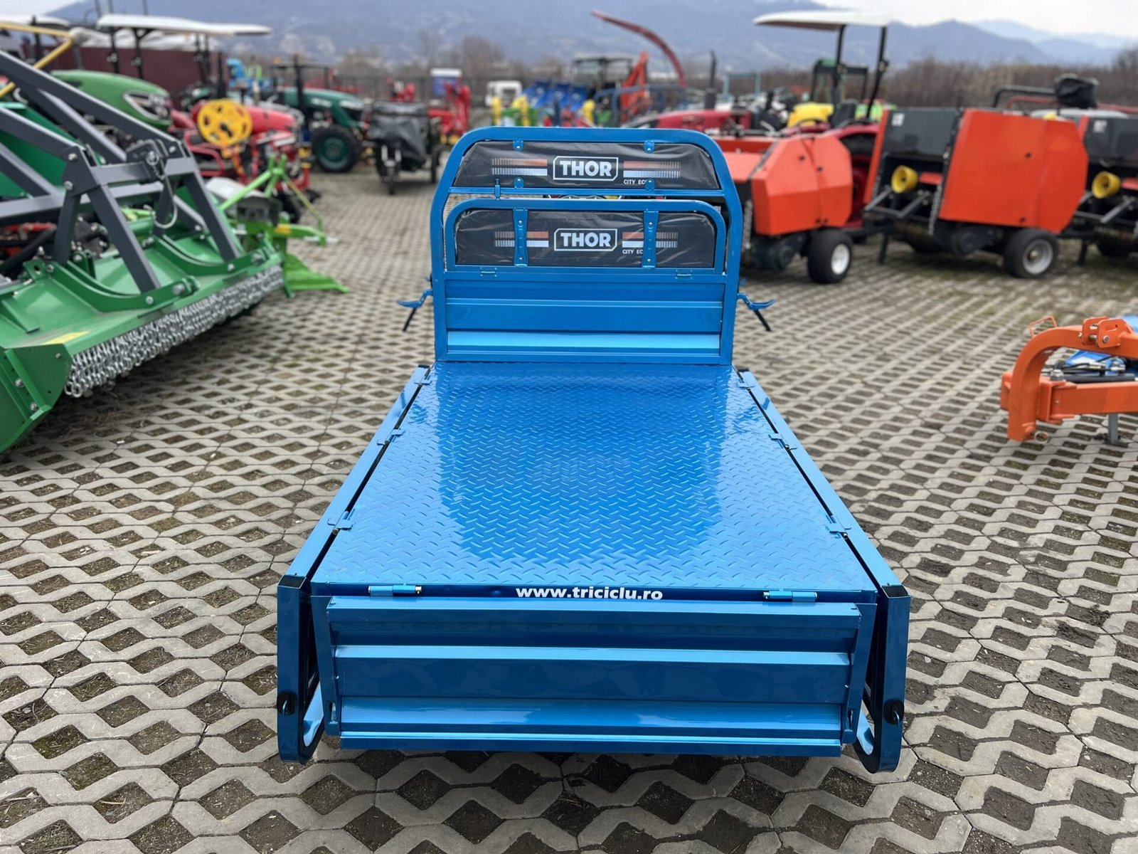Triciclu electric 1000W Thor CITY ECO2 albastru fara permis 60V20Ah 25km/h TRANSPORT GRATUIT - imagine 22