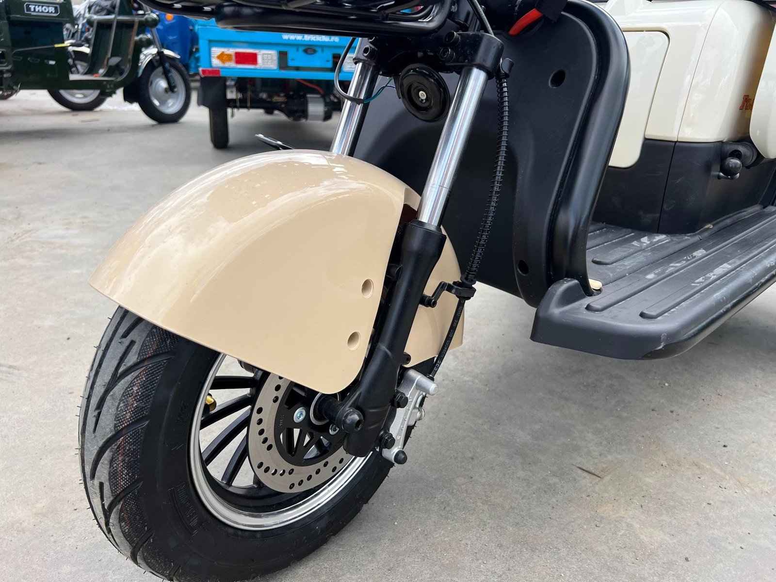 Triciclu electric 1000W Thor SXL PRO bej fara permis 60V20Ah 25km/h TRANSPORT GRATUIT - imagine 19