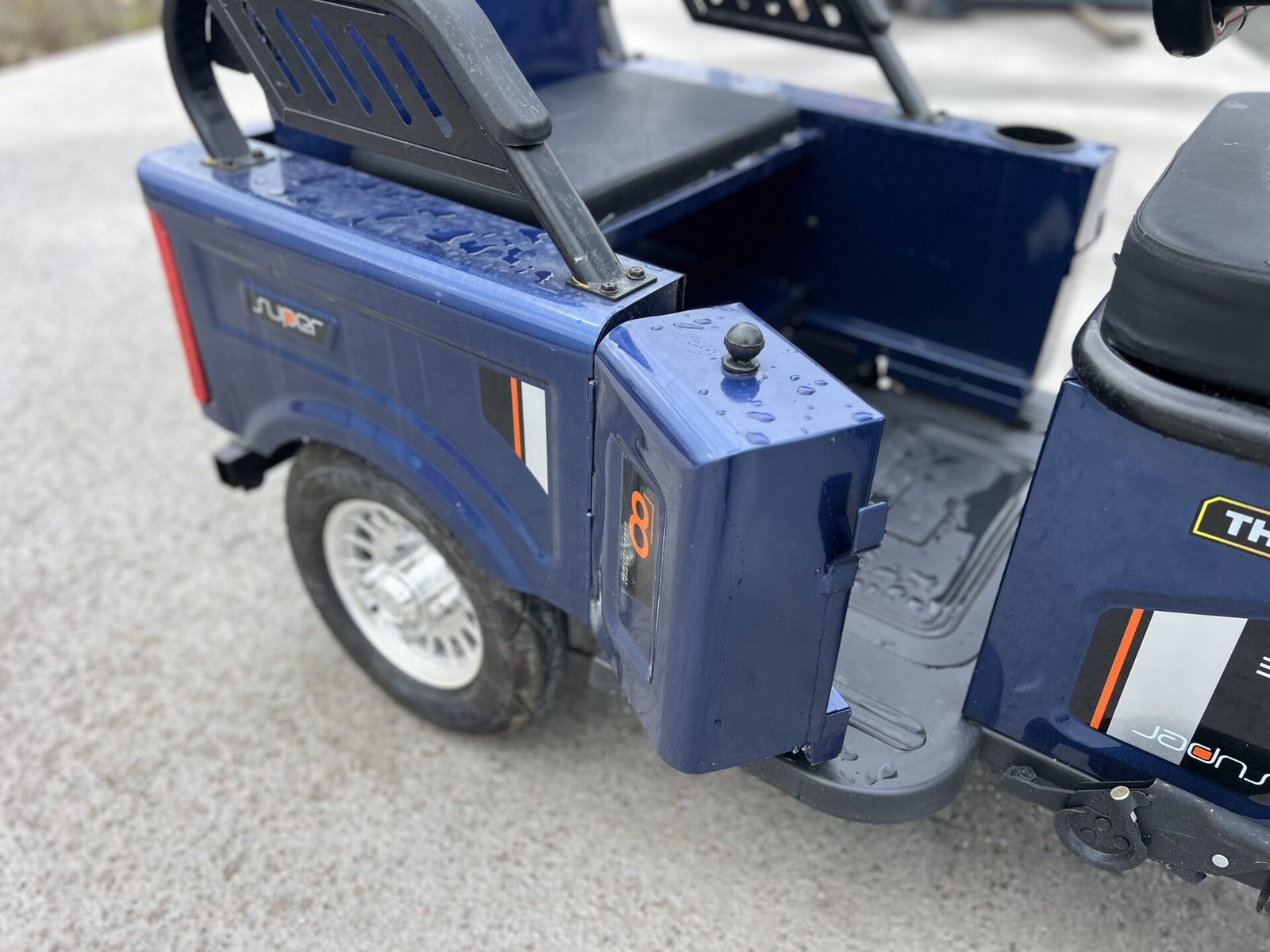 Triciclu electric 600W Thor SX LONG2 albastru fara permis 48V20Ah 25km/h TRANSPORT GRATUIT - imagine 9