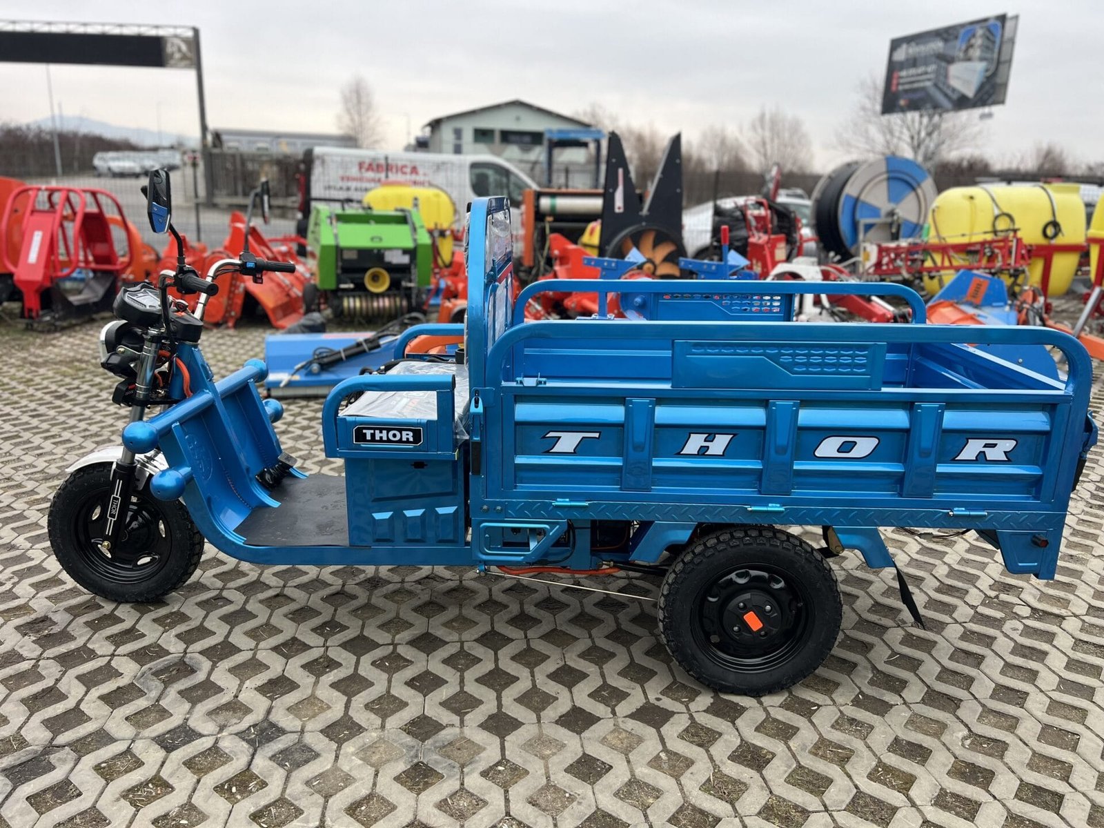 Triciclu electric 1000W Thor CITY ECO2 albastru fara permis 60V20Ah 25km/h TRANSPORT GRATUIT - imagine 24