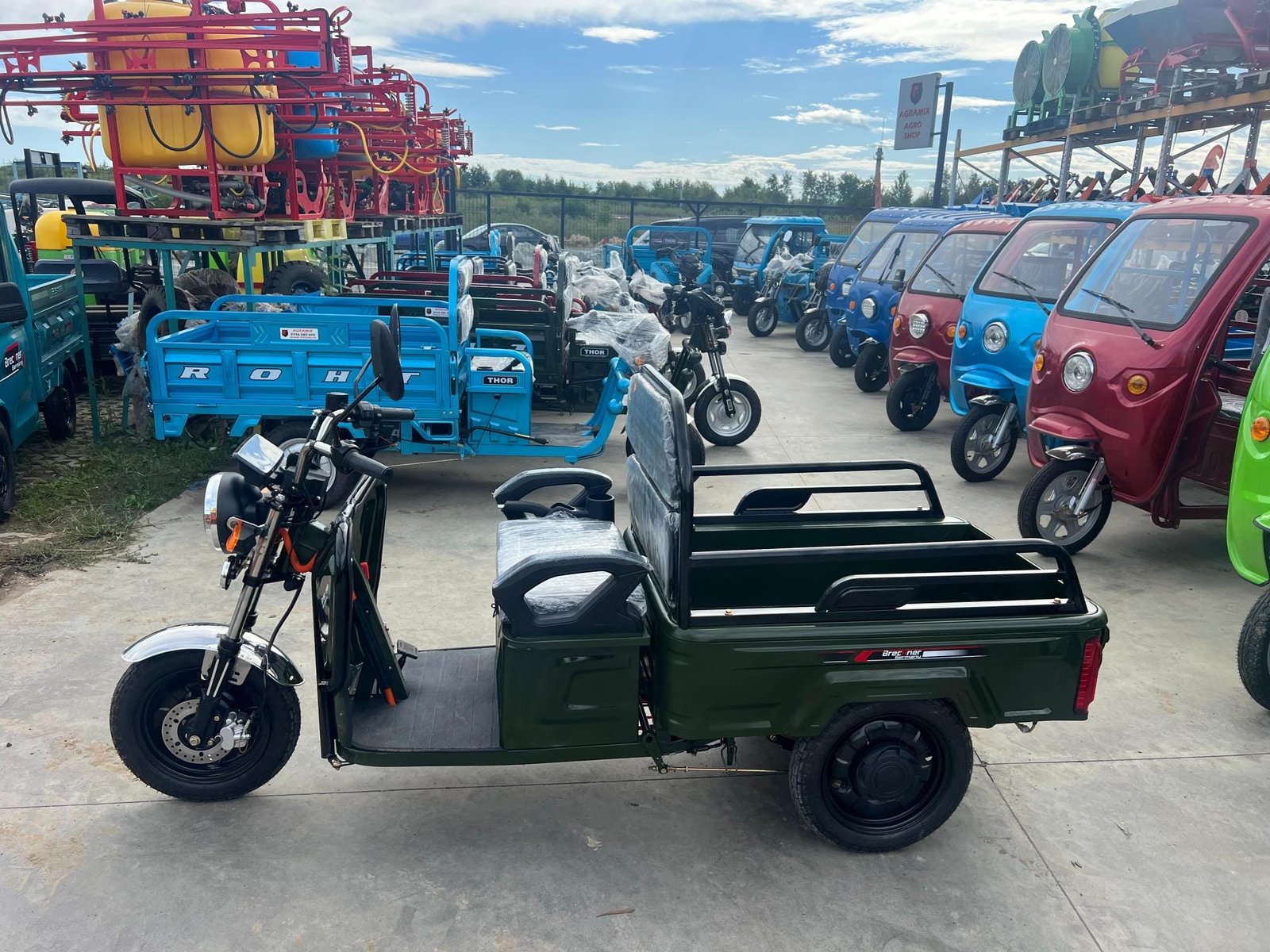 Triciclu electric 1600W Breckner MODEL-E fara permis 60V20Ah 25km/h TRANSPORT GRATUIT - imagine 19