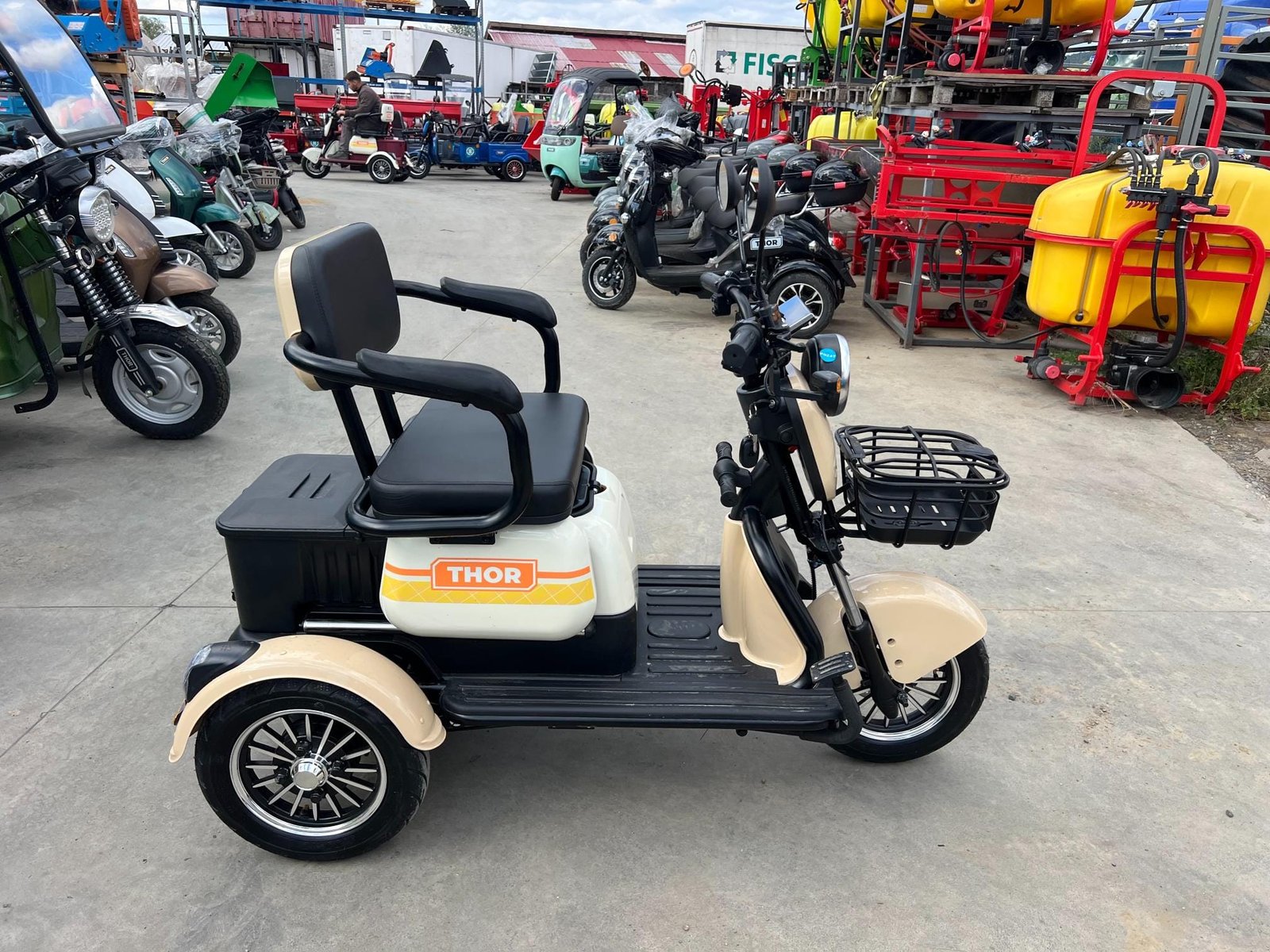 Triciclu electric 1000W Thor SXL PRO bej fara permis 60V20Ah 25km/h TRANSPORT GRATUIT - imagine 26