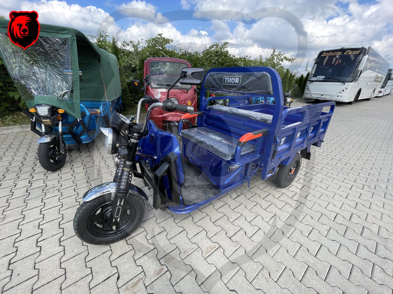 Triciclu electric 1000W Thor HOBBY fara permis 60V32Ah 25km/h TRANSPORT GRATUIT - imagine 7