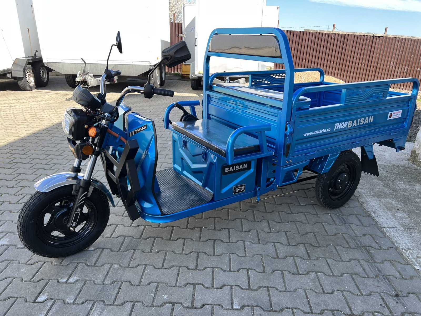 Triciclu electric 1800W Thor BAISAN fara permis 60V32Ah 25km/h TRANSPORT GRATUIT - imagine 40