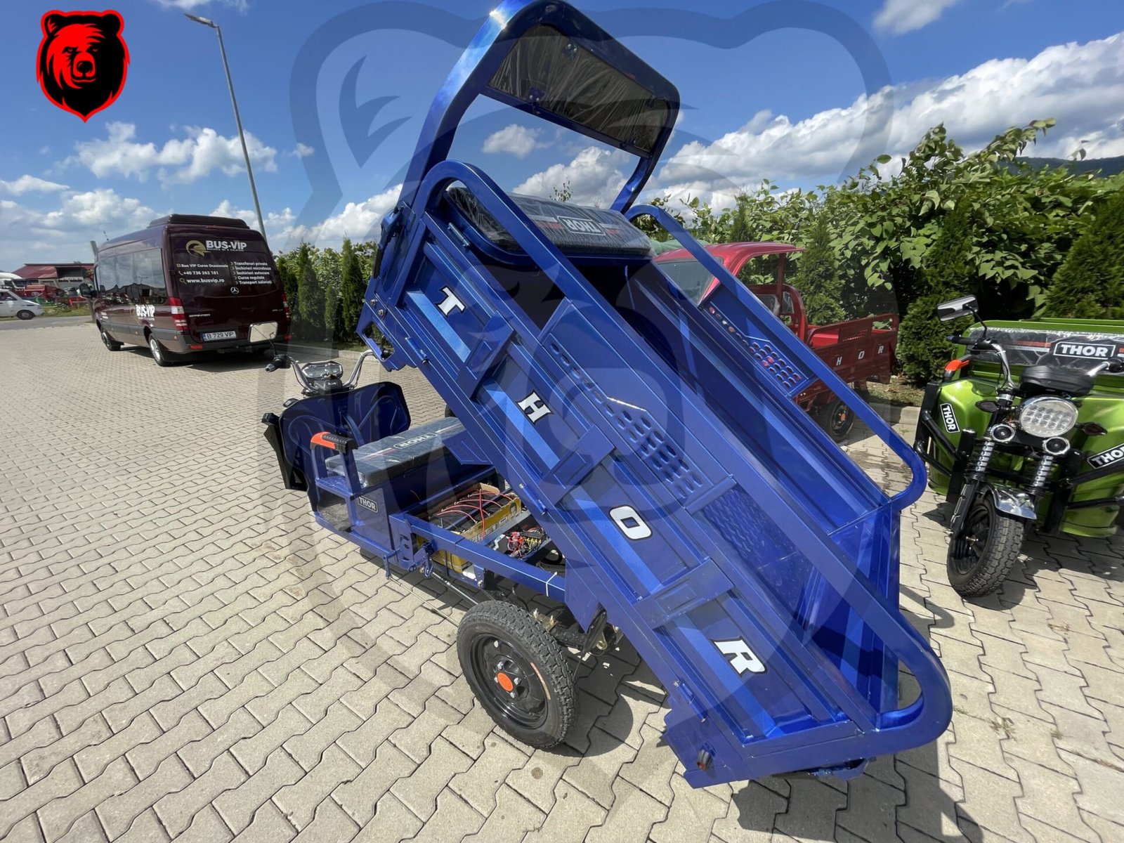Triciclu electric 1000W Thor HOBBY fara permis 60V32Ah 25km/h TRANSPORT GRATUIT - imagine 5