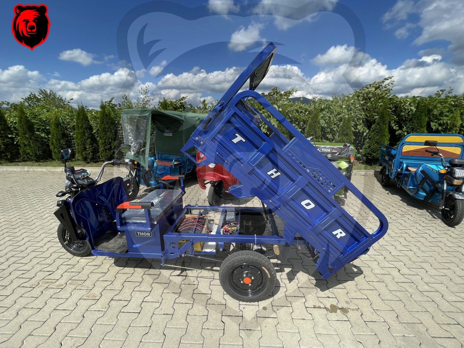 Triciclu electric 1000W Thor HOBBY fara permis 60V32Ah 25km/h TRANSPORT GRATUIT - imagine 4
