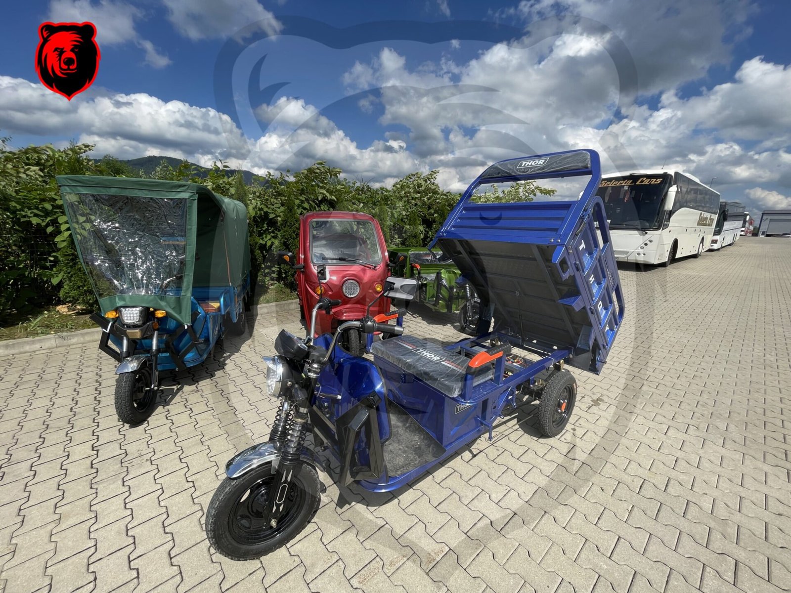 Triciclu electric 1000W Thor HOBBY fara permis 60V32Ah 25km/h TRANSPORT GRATUIT - imagine 2