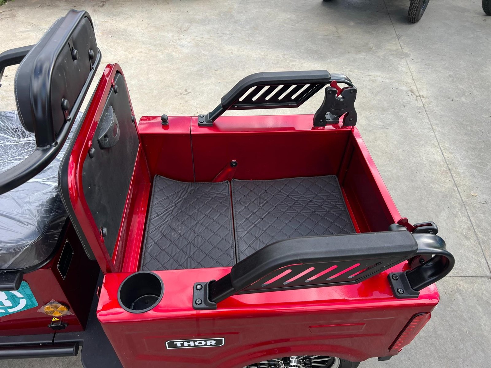 Triciclu electric 1400W Thor SX LONG PRO rosu fara permis 60V20Ah 25km/h TRANSPORT GRATUIT - imagine 3
