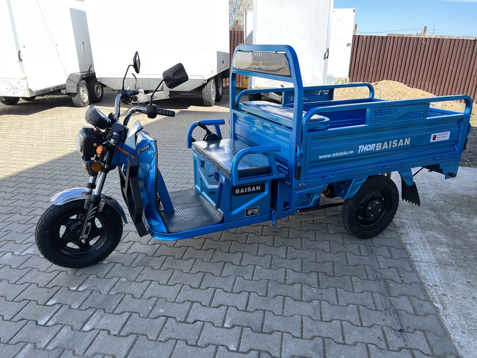Triciclu electric 1800W Thor BAISAN fara permis 60V32Ah 25km/h TRANSPORT GRATUIT - imagine 45