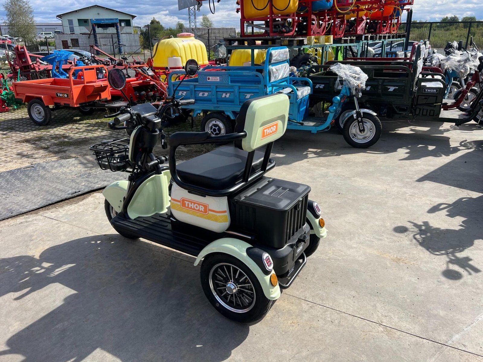 Triciclu electric 1000W Thor SXL PRO verde fara permis 60V20Ah 25km/h TRANSPORT GRATUIT - imagine 6