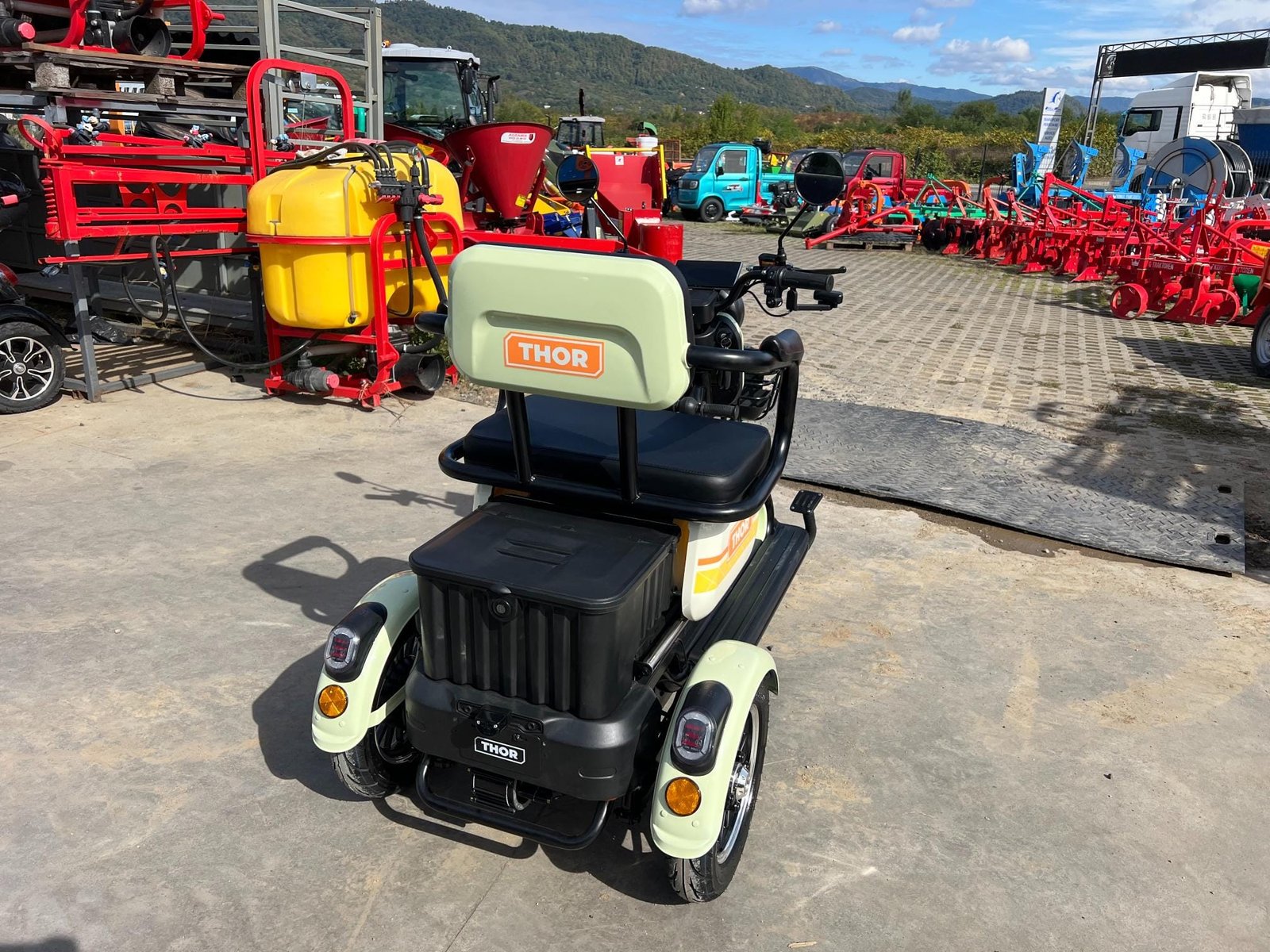 Triciclu electric 1000W Thor SXL PRO verde fara permis 60V20Ah 25km/h TRANSPORT GRATUIT - imagine 8
