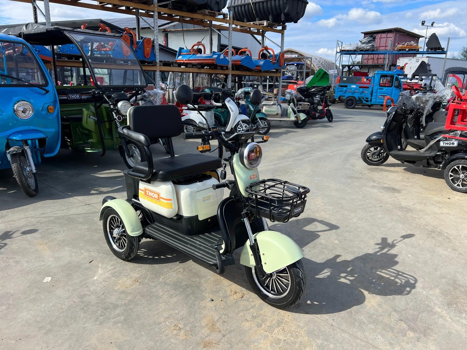 Triciclu electric 1000W Thor SXL PRO verde fara permis 60V20Ah 25km/h TRANSPORT GRATUIT - imagine 11