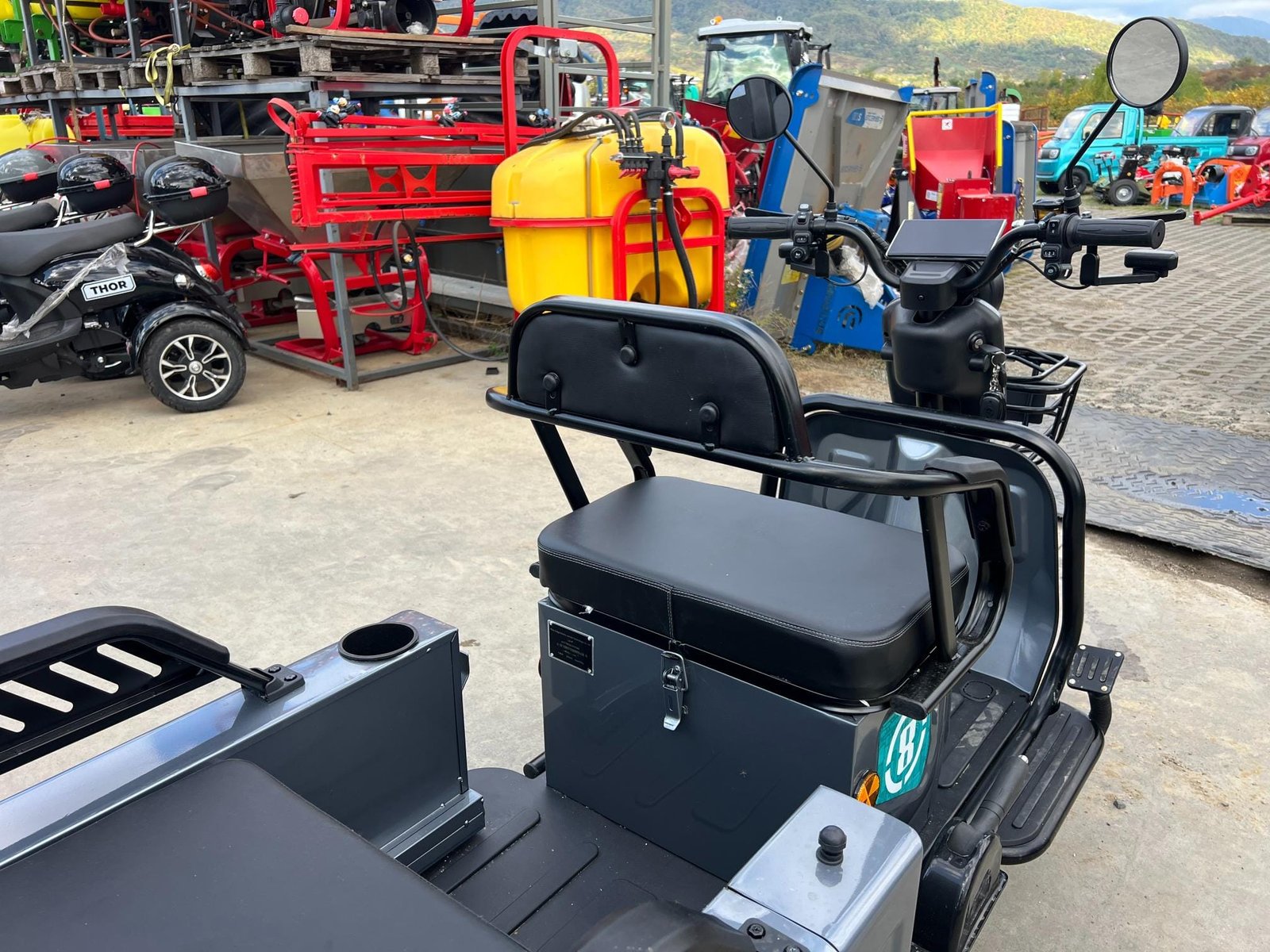 Triciclu electric 1400W Thor SX LONG PRO gri fara permis 60V20Ah 25km/h TRANSPORT GRATUIT - imagine 7