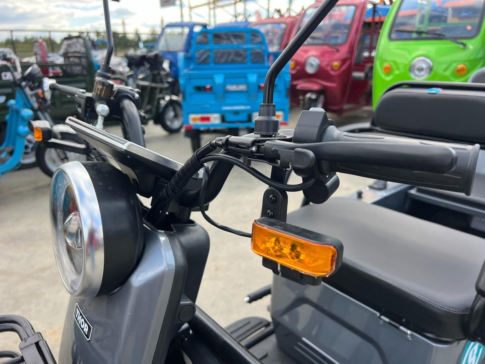 Triciclu electric 1400W Thor SX LONG PRO gri fara permis 60V20Ah 25km/h TRANSPORT GRATUIT - imagine 10