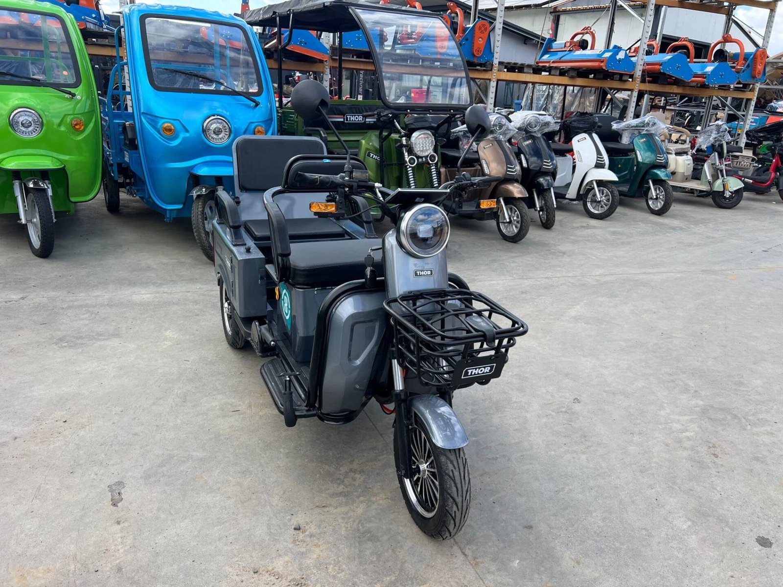 Triciclu electric 1400W Thor SX LONG PRO gri fara permis 60V20Ah 25km/h TRANSPORT GRATUIT - imagine 22