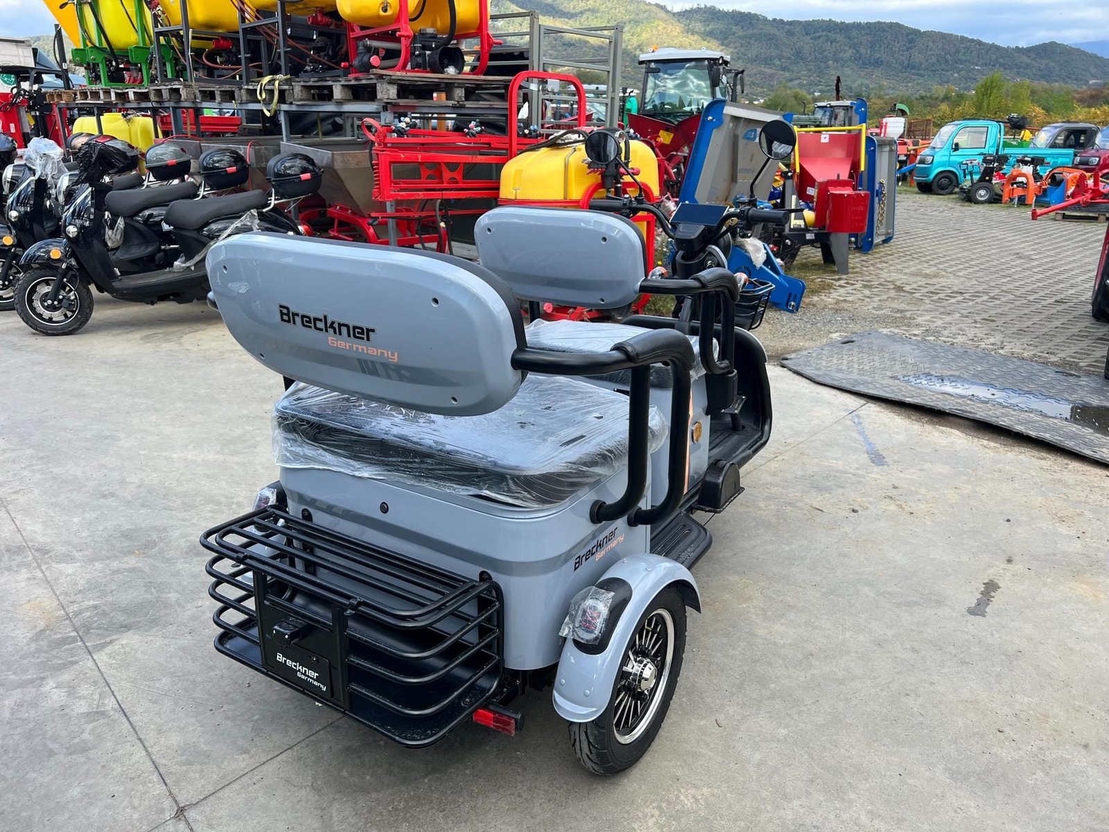 Triciclu electric 1000W Breckner TRAVEL gri fara permis 60V20Ah 25km/h TRANSPORT GRATUIT - imagine 13