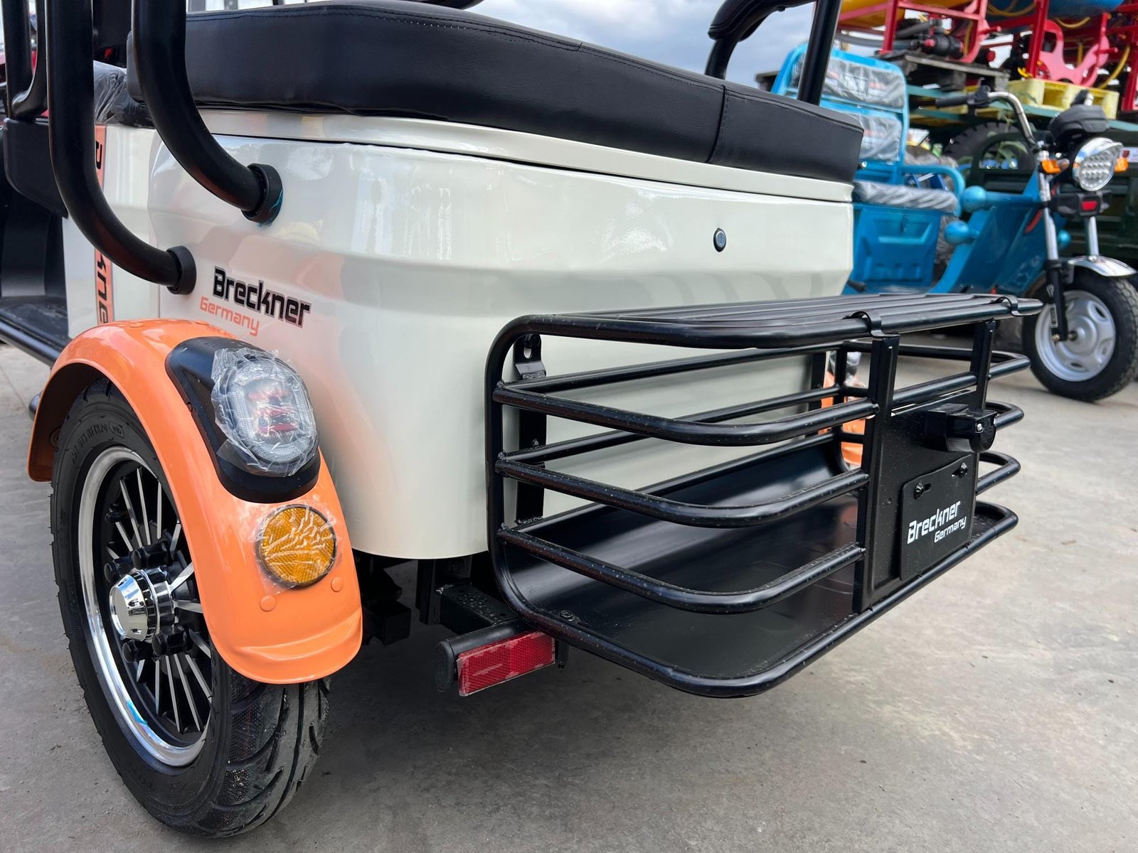 Triciclu electric 1000W Breckner TRAVEL portocaliu fara permis 60V20Ah 25km/h TRANSPORT GRATUIT - imagine 13